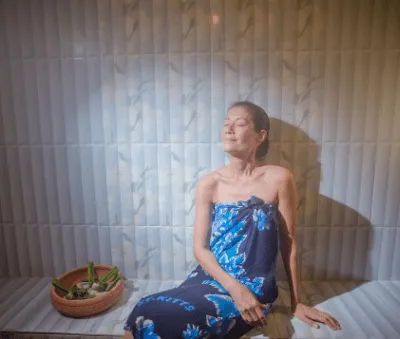 Herbal steam room